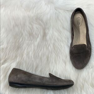 Clarks Bendables Suede Flats Sz 8.5